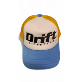DRIFT LIFESTYLE TRUCKER sapka, világoskék / sárga